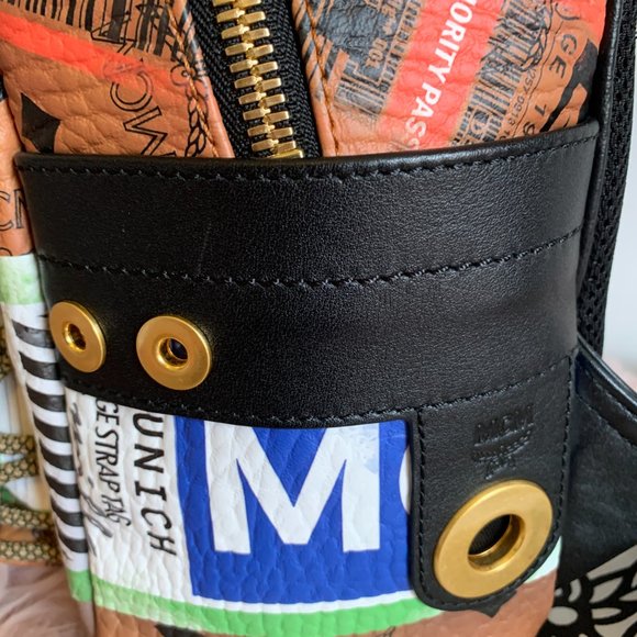 NWT! MCM STARK FLIGHT PRINT VISETOS BACKPACK W CERT OF AUTHENTICITY AND DUST BAG main image 7